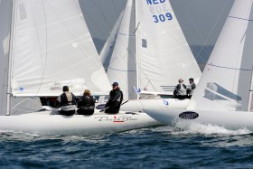 COURSE;DOUARNENEZ;DRAGON;GRAND PRIX;GUYADER;INSHORE;MAI;RACE;REGATE;REGATTA;SAILING;VOILE;DANISH BLUE;HOL-JENSEN