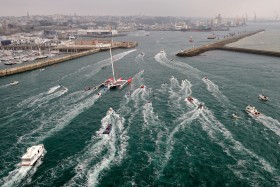 AROUND THE WORLD;COURSE;IDEC;JOYON;LARGE;OFFSHORE RACE;RECORD;SAILING;TOUR DU MONDE;TROPHEE;VERNE;VOILE;BREST