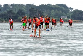 STAND UP PADDLE;SUP;PLANCHE;BOARD;TROPHY;COURSE;RACE;COUPE DE FRANCE;MORBIHAN;2017