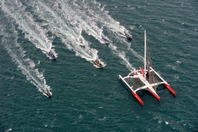 AROUND THE WORLD;COURSE;IDEC;JOYON;LARGE;OFFSHORE RACE;RECORD;SAILING;TOUR DU MONDE;TROPHEE;VERNE;VOILE;BREST