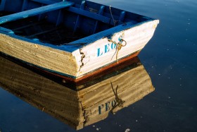 BARQUE;FLATTIE;MONKEY BOAT;MOORING;MOUILLAGE;PLATE;REFLECTION;REFLET;MORBIHAN