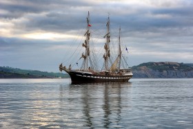 MOUILLAGE;MOORING;BATEAU;BOAT;SHIP;TROIS MATS;THREE MASTED