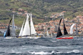 COURSE;DUO;OFFSHORE;RACE;REGATE;REGATTA;SAILING;SINGLE HANDED;SOLO;TRANSAT;TRANSATLANTIQUE;VOILE;DEPART;START;SPI;SPINNAKER