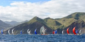 COURSE;DUO;OFFSHORE;RACE;REGATE;REGATTA;SAILING;SINGLE HANDED;SOLO;TRANSAT;TRANSATLANTIQUE;VOILE;DEPART;START;SPI;SPINNAKER