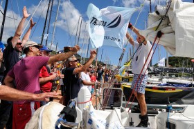 ACCUEIL;COURSE;DUO;HAPPINESS;JOIE;OFFSHORE;PUBLIC;RACE;REGATE;REGATTA;SAILING;SINGLE HANDED;SOLO;TRANSAT;TRANSATLANTIQUE;VOILE;WELCOME