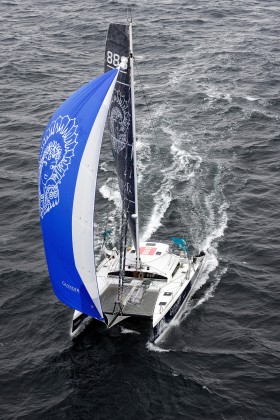 AERIAL;AERIEN;CATAMARAN;COURSE AU LARGE;MULTIHULL;OFFSHORE;RHUM;SAIL;SINGLE HANDED;SOLITAIRE;TS42;VOILE