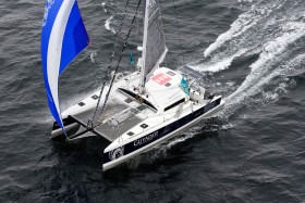 AERIAL;AERIEN;CATAMARAN;COURSE AU LARGE;MULTIHULL;OFFSHORE;RHUM;SAIL;SINGLE HANDED;SOLITAIRE;TS42;VOILE