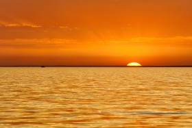 BAIE DE CONCARNEAU;COUCHER DE SOLEIL;CREPUSCULE;FINISTERE;SUNSET;TWILIGHT;ORANGE