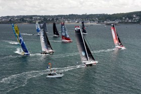 COURSE AU LARGE;GLOBE SERIES;IMOCA;OFFSHORE;RACE;SAILING;VOILE;START;DEPART