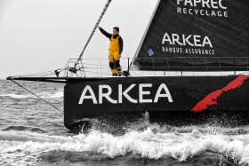 COURSE AU LARGE;GLOBE SERIES;IMOCA;OFFSHORE;RACE;SAILING;VOILE;ARRIVEE;FINISH