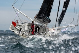 COURSE AU LARGE;GLOBE SERIES;IMOCA;OFFSHORE;RACE;SAILING;VOILE;ARRIVEE;FINISH