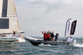 COURSE AU LARGE;GLOBE SERIES;IMOCA;OFFSHORE;RACE;SAILING;VOILE;ARRIVEE;FINISH