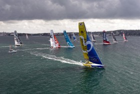 COURSE AU LARGE;GLOBE SERIES;IMOCA;OFFSHORE;RACE;SAILING;VOILE;START;DEPART