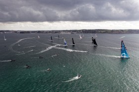 COURSE AU LARGE;GLOBE SERIES;IMOCA;OFFSHORE;RACE;SAILING;VOILE;START;DEPART