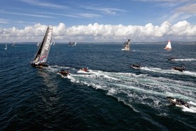 COURSE AU LARGE;GLOBE SERIES;IMOCA;OFFSHORE;RACE;SAILING;VOILE;START;DEPART