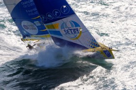 TRANSAT;TRANSATLANTIQUE;RACE;COURSE;LARGE;OFFSHORE;IMOCA;GLOBE SERIES;60;LE HAVRE;DOUBLE;COUSIN;MORVAN