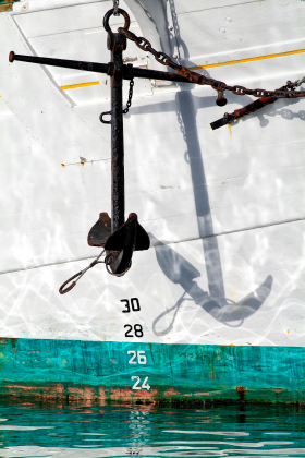 ANCHOR;ANCRE;BLANC;DRAFT;NOMBRE;NUMBER;OMBRE;SHADOW;TIRANT D'EAU;TURQUOISE;WHITE