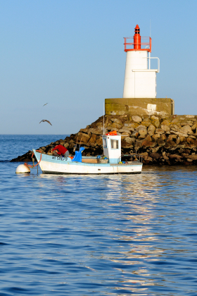 BATEAU;BOAT;FISHING;SAUZON;BELLE ILE;MOORING;MORBIHAN;MOUILLAGE;PECHE;PHARE;LIGHTHOUSE