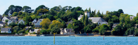 ILE;ILE AUX MOINES;ISLAND;GOLFE;GOLFE DU MORBIHAN;MORBIHAN;PAYSAGE;BORD DE MER;SEASCAPE;SEASHORE;EGLISE;CHURCH