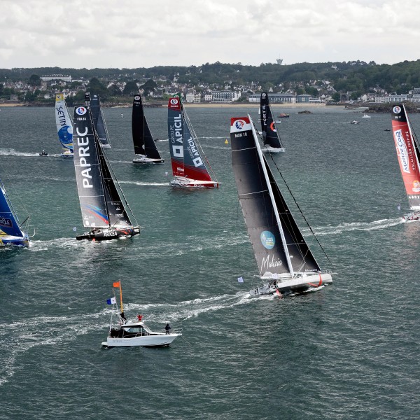 COURSE AU LARGE;GLOBE SERIES;IMOCA;OFFSHORE;RACE;SAILING;VOILE;START;DEPART